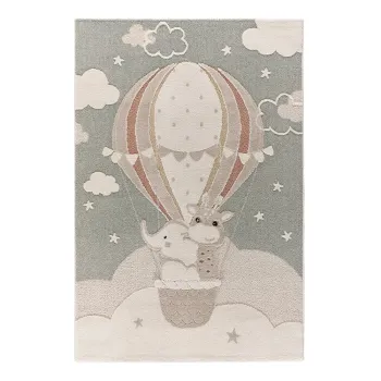 Covor pentru copii verde/bej 120x170 cm Clown - Universal imagine