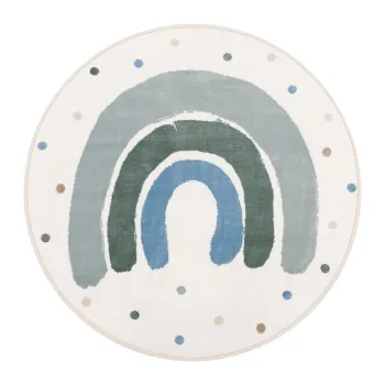 Covor pentru copii verde-fildes o100 cm Joyful Mint - FD imagine