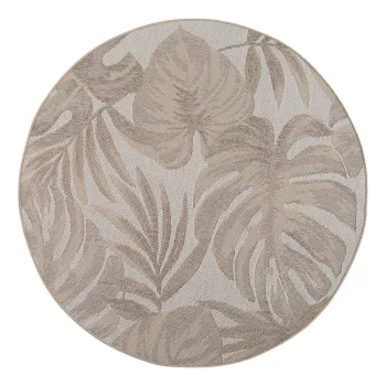 Covor pentru exterior E(TM)i interior bej rotund A, 160 cm Desert 1302 aEURAyyildiz Carpets imagine