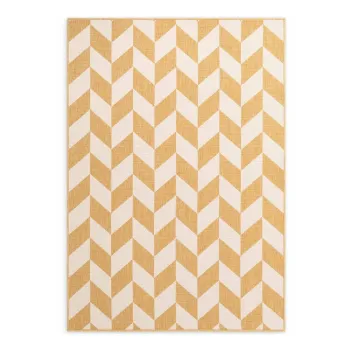 Covor pentru exterior E(TM)i interior galben ocru/crem 120x170 cm Haringey Terrick aEURTed Baker imagine