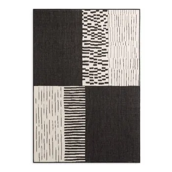 Covor pentru exterior E(TM)i interior negru/crem 160x230 cm Haringey Acacia aEURTed Baker imagine