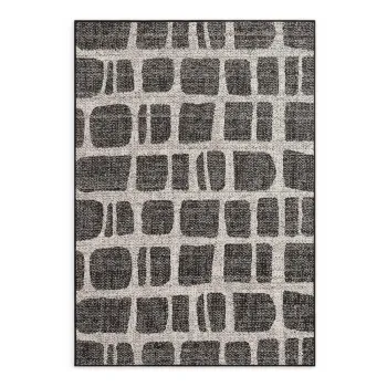 Covor pentru exterior E(TM)i interior negru/crem 160x230 cm Haringey Ruskin aEURTed Baker imagine