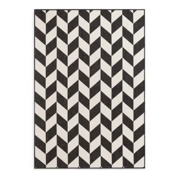 Covor pentru exterior E(TM)i interior negru/crem 200x300 cm Haringey Terrick aEURTed Baker imagine