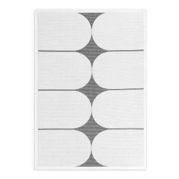 Covor pentru exterior si interior alb-negru 120x170 cm Duet Bowen - NORTHRUGS imagine