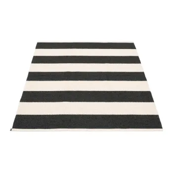 Covor pentru exterior si interior alb-negru 140x180 cm Bob Black Vanilla - Pappelina imagine