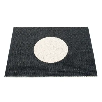 Covor pentru exterior si interior alb-negru 70x90 cm Vera Black - Pappelina imagine