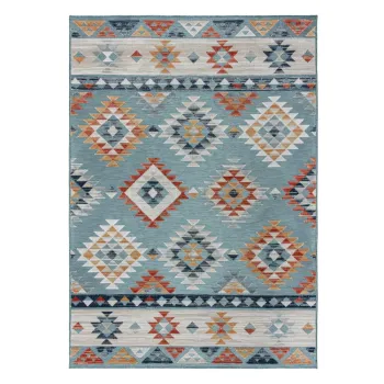 Covor pentru exterior si interior albastru 160x230 cm Avery Blue - Flair Rugs imagine