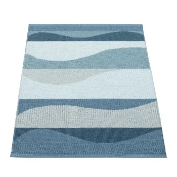 Covor pentru exterior si interior albastru 70x100 cm Urvi Water - Pappelina imagine