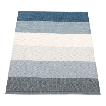 Covor pentru exterior si interior albastru/crem 70x100 cm Molly Ocean Grey - Pappelina imagine