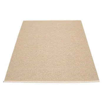 Covor pentru exterior si interior bej 140x200 cm Mono Light Nougat - Pappelina imagine