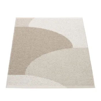 Covor pentru exterior si interior bej 70x90 cm Hill Dark Linen - Pappelina imagine