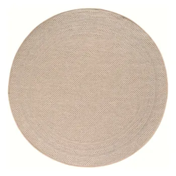 Covor pentru exterior si interior bej rotund o 160 cm Desert 1304 - Ayyildiz Carpets imagine