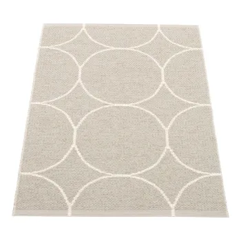 Covor pentru exterior si interior crem 70x100 cm Boo Linen - Pappelina imagine