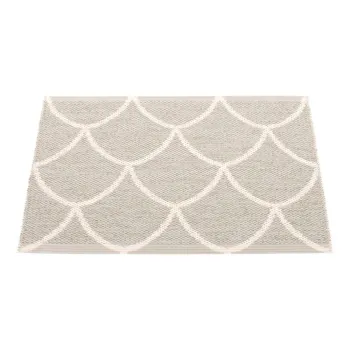 Covor pentru exterior si interior crem 70x50 cm Kotte Linen - Pappelina imagine