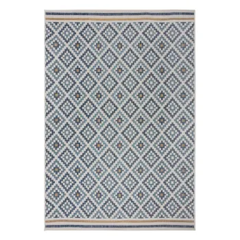 Covor pentru exterior si interior galben/albastru 200x290 cm Zia Trellis - Flair Rugs imagine