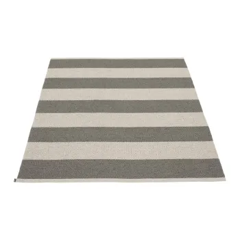 Covor pentru exterior si interior gri antracit/crem 140x180 cm Bob Charcoal Linen - Pappelina imagine