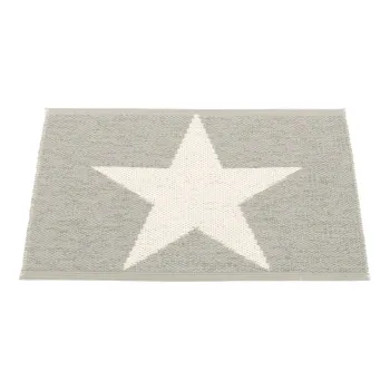 Covor pentru exterior si interior gri deschis 70x50 cm Viggo Warm Grey - Pappelina imagine