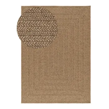Covor pentru exterior si interior in culoare naturala 80x150 cm Acra - Universal imagine