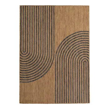Covor pentru exterior si interior negru/maro 140x200 cm Mira 1453 - Ayyildiz Carpets imagine