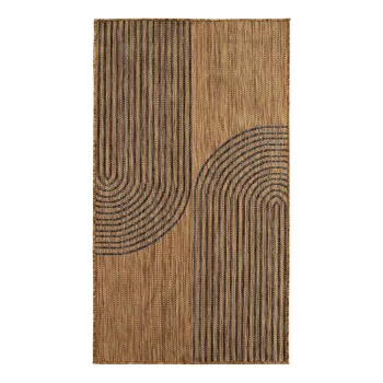 Covor pentru exterior si interior negru/maro 60x100 cm Mira 1453 - Ayyildiz Carpets imagine