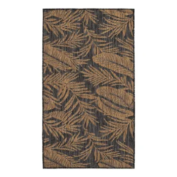 Covor pentru exterior si interior negru/maro 80x150 cm Mira 1451 - Ayyildiz Carpets imagine