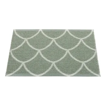 Covor pentru exterior si interior verde 70x50 cm Kotte Army Sage - Pappelina imagine