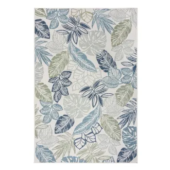 Covor pentru exterior si interior verde/albastru 200x290 cm Bella Leaf - Flair Rugs imagine
