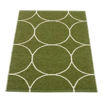 Covor pentru exterior si interior verde inchis 70x100 cm Boo Dark Olive - Pappelina imagine