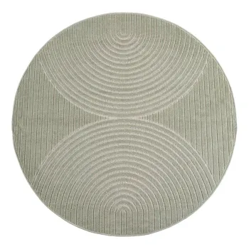 Covor pentru exterior si interior verde rotund o 80 cm Nova 1201 - Ayyildiz Carpets imagine