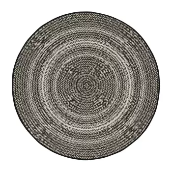 Covor pentru exterior Universal Silvana Rutto, ? 120 cm, negru imagine