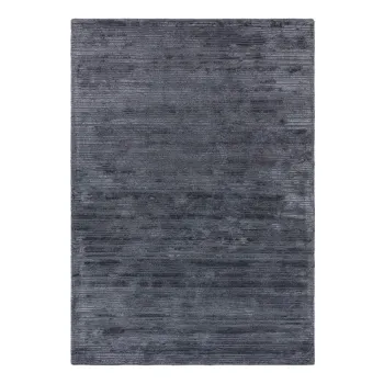 Covor petrol reversibil/tesut manual din amestesc de lana 120x170 cm Henley Petrol - Asiatic Carpets imagine