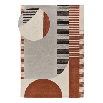 Covor rosu-gri 160x230 cm Gaia - Universal imagine