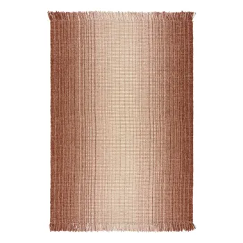 Covor rosu reversibil/tesut manual din amestec de iuta 160x230 cm Jute Ombre Red - Flair Rugs imagine