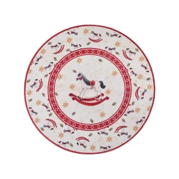 Covor rosu rotund o 160 cm cu model de Craciun Toy's Delight Rocking Horse - Villeroy&Boch imagine