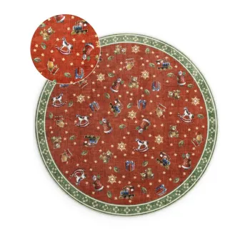 Covor rosu/verde rotund o 160 cm cu model de Craciun Toy's Delight Nostalgic Noel Red Green - Villeroy&Boch imagine