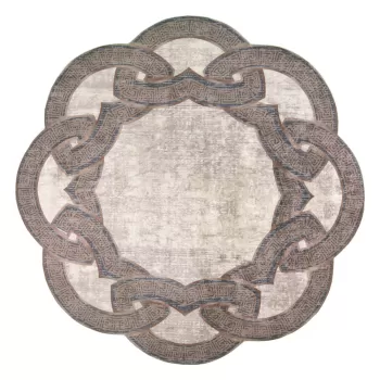 Covor rotund bej o 100 cm - Vitaus imagine