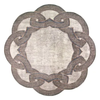 Covor rotund bej o 80 cm - Vitaus imagine