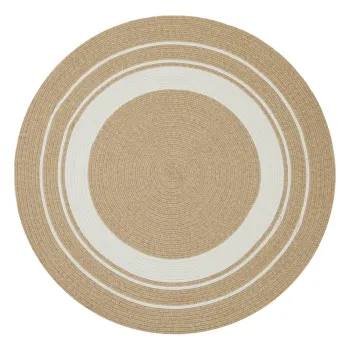 Covor rotund de exterior in culoare naturala o 150 cm - NORTHRUGS imagine
