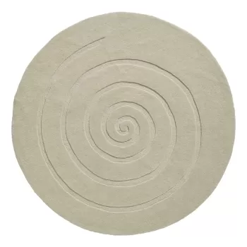 Covor rotund din lana Think Rugs Spiral, ? 180 cm, crem ildes imagine