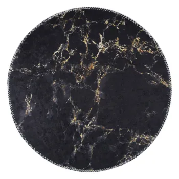 Covor rotund gri o 80 cm - Vitaus imagine