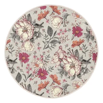 Covor rotund lavabil adecvat si pentru aspiratoare robot o 100 cm Comfort - Mila Home imagine