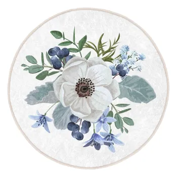 Covor rotund lavabil adecvat si pentru aspiratoare robot o 120 cm Comfort - Mila Home imagine