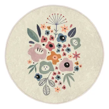 Covor rotund lavabil adecvat si pentru aspiratoare robot o 120 cm Comfort - Mila Home imagine