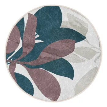 Covor rotund lavabil adecvat si pentru aspiratoare robot o 80 cm Comfort - Mila Home imagine