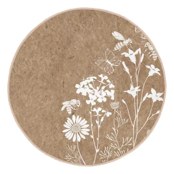 Covor rotund maro deschis lavabil adecvat si pentru aspiratoare robot o 80 cm Comfort - Mila Home imagine