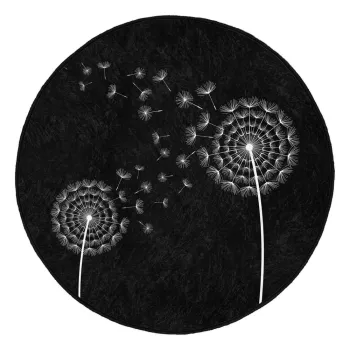 Covor rotund negru lavabil adecvat si pentru aspiratoare robot o 80 cm Comfort - Mila Home imagine