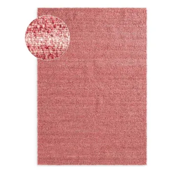 Covor roz A(R)nchis E>esut manual din material bouclA(C) 160x230 cm Notting Hill Portobello aEURTed Baker imagine
