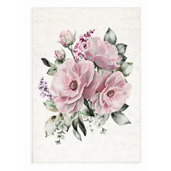 Covor roz/crem lavabil 140x220 cm New Carpets - Oyo home imagine