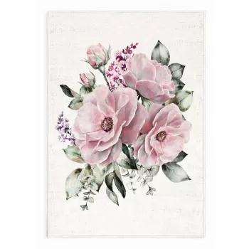 Covor roz/crem lavabil 160x230 cm New Carpets - Oyo home imagine