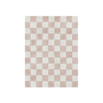 Covor roz deschis/crem lavabil/tesut manual din bumbac 120x160 cm Kitchen Tiles Rose - Lorena Canals imagine